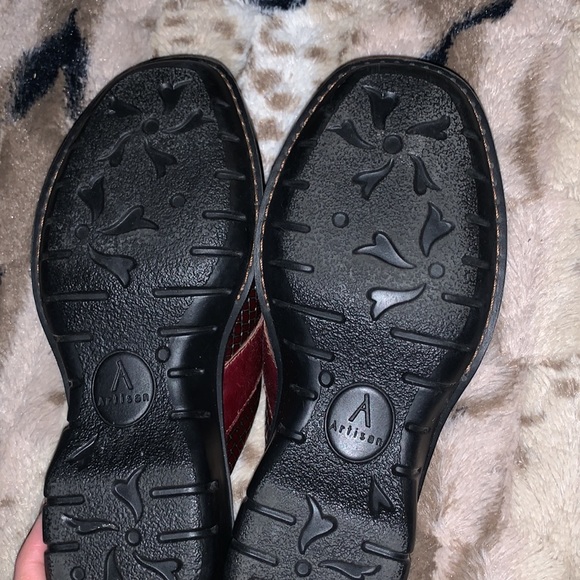 Clarks Artisan Leather Buckle Mules — 6 - Picture 9 of 9